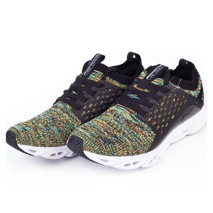 Pantofi sport barbati, Li-Ning, Textil, Verde/Negru, Verde/Negru