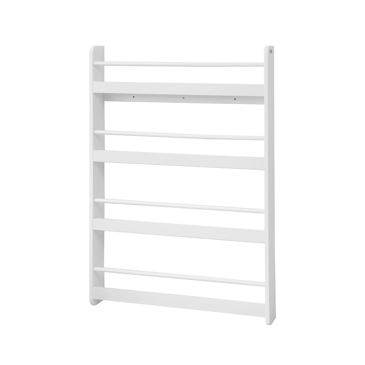 Polc 4 polc KMB08-KW, SoBuy, MDF/fenyő, 60 x 12 x 80 cm, fehér