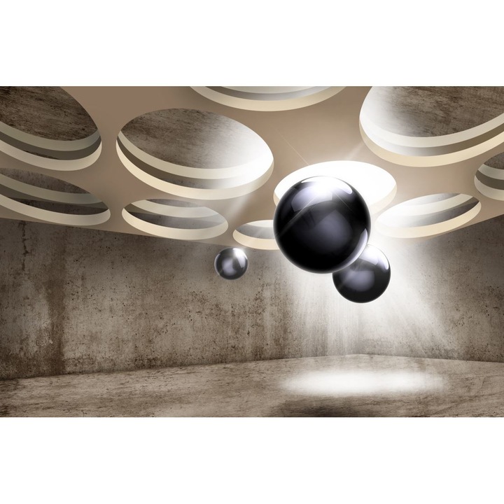 Fototapet 3D Vinyl Sfere Negre 255 x 385