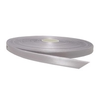 Panglica satinata GILDA gri, latime 10 mm, lungime rola 50 m