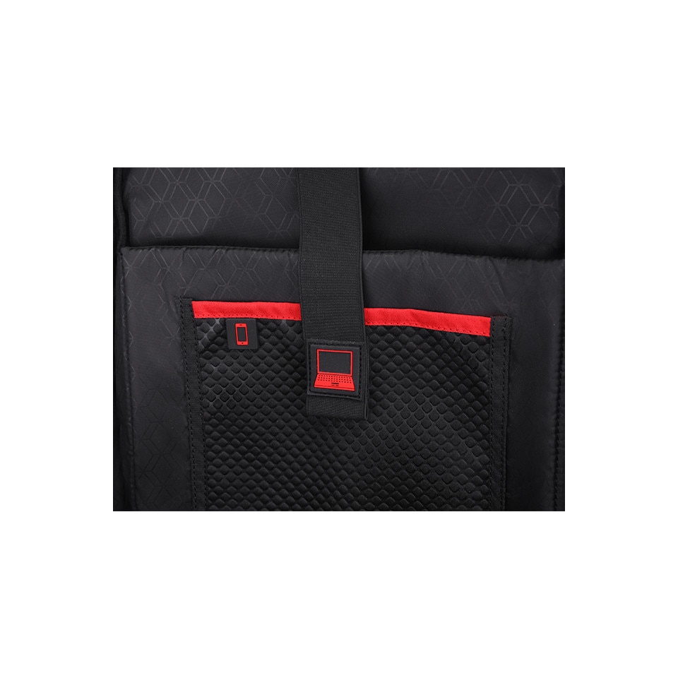 Rucsac laptop 15.6 inch, port USB, rezistent la stropi de apa, sistem fixare pe valiza, ARCTIC HUNTER, B00352BK, Negru