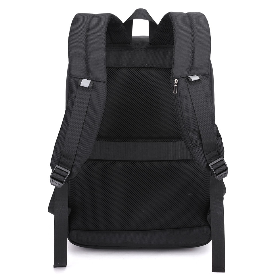 Rucsac laptop 15.6 inch, port USB, rezistent la stropi de apa, sistem fixare pe valiza, ARCTIC HUNTER, B00352BK, Negru