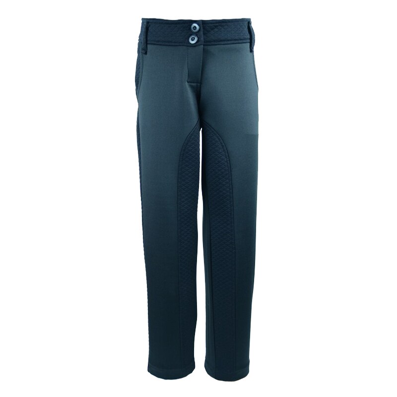 Pantaloni casual pentru fete Mikrus MKRS9, Negru, 128 cm