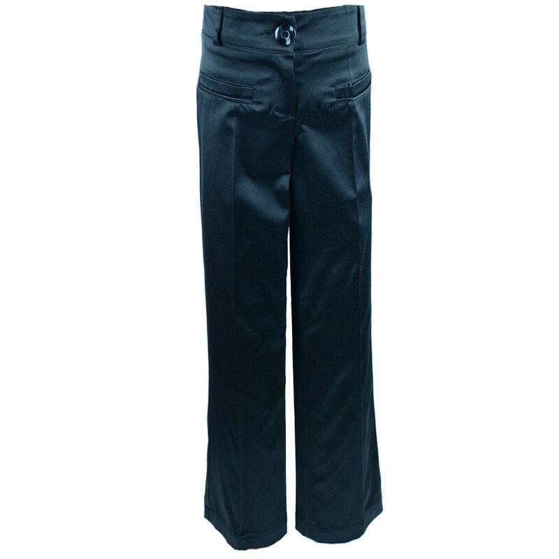 Pantaloni eleganti pentru fete Mikrus PMKR6N, Negru, 128 cm