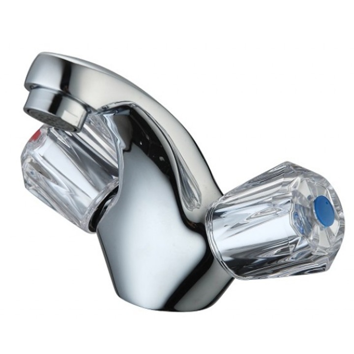 Baterie DUNAV, InterCeramic, Pentru chiuveta de bucatarie, Mecanism ceramic, 40 mm, Crom