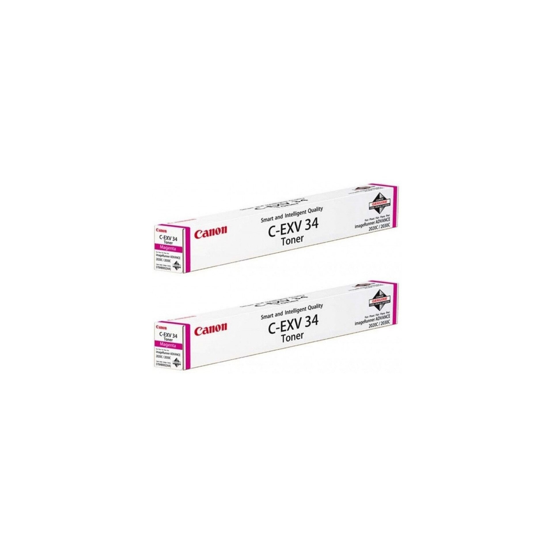 Pachet cartuse toner C-EXV34M magenta x2 Canon original 38000 pagini