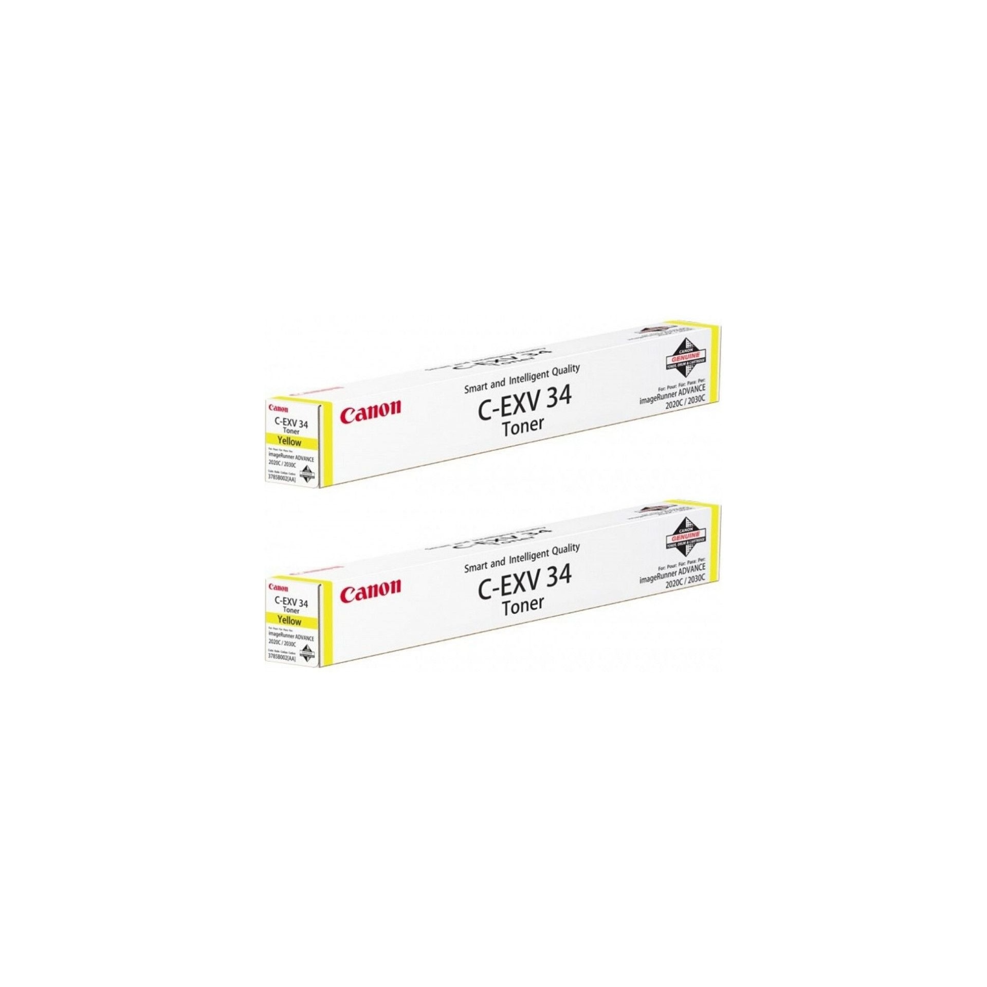 Pachet cartuse toner C-EXV34Y galben x2 Canon original 38000 pagini