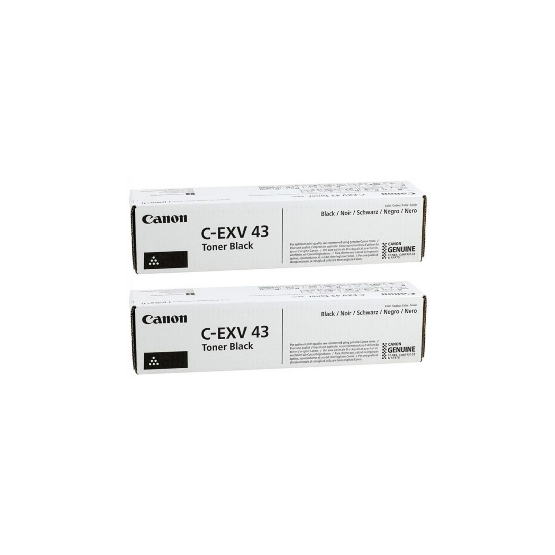 Pachet cartuse toner C-EXV43 negru x2 Canon original 30400 pagini