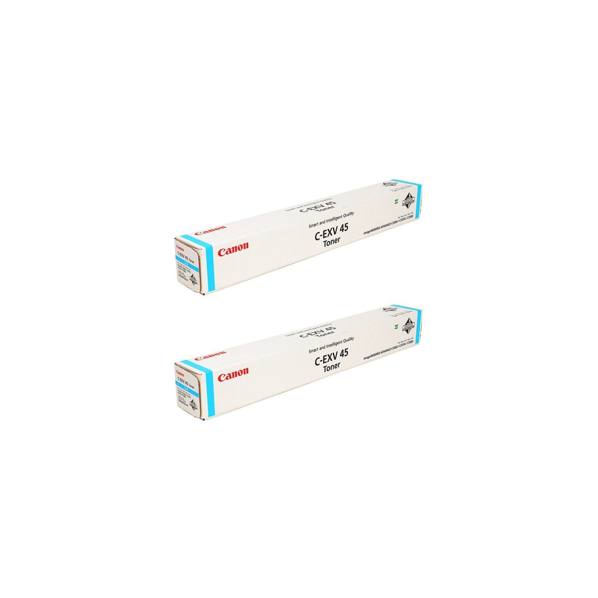 Pachet cartuse toner C-EXV45C cyan x2 Canon original 104000 pagini