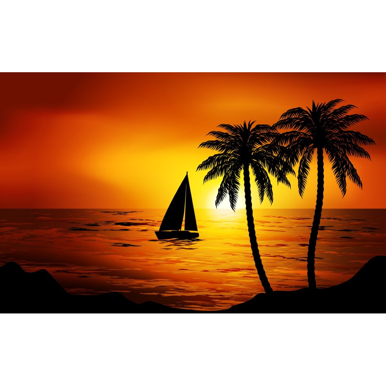 Tablou canvas Palmier10, 75 x 50 cm