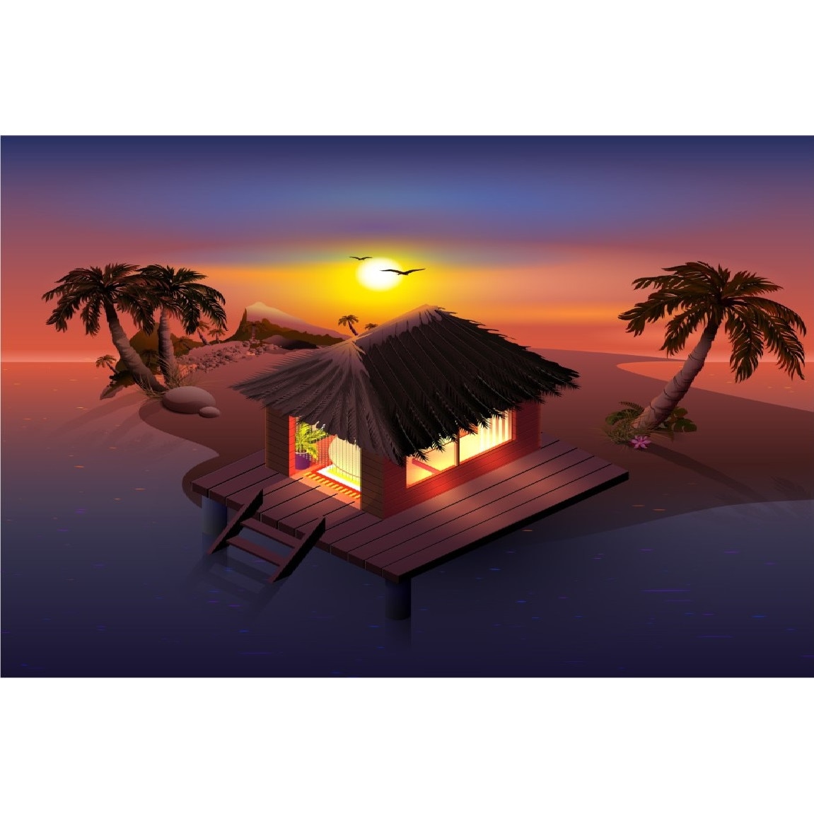 Tablou canvas Palmier23, 105 x 70 cm