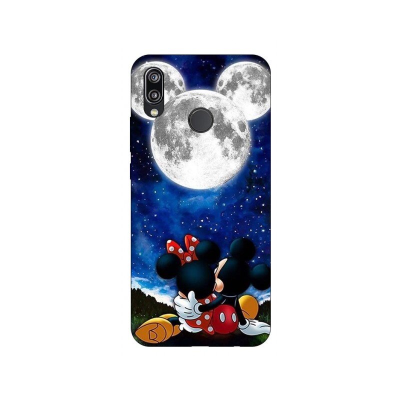 Husa Silicon Soft Upzz Print Huawei P20 Lite Model Moon