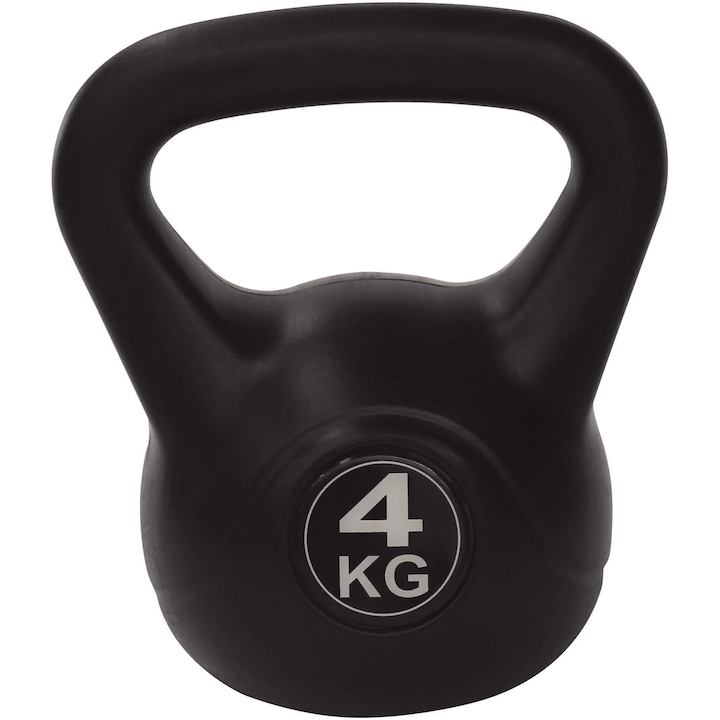 Kettlebell PE Tunturi, 4kg, negru