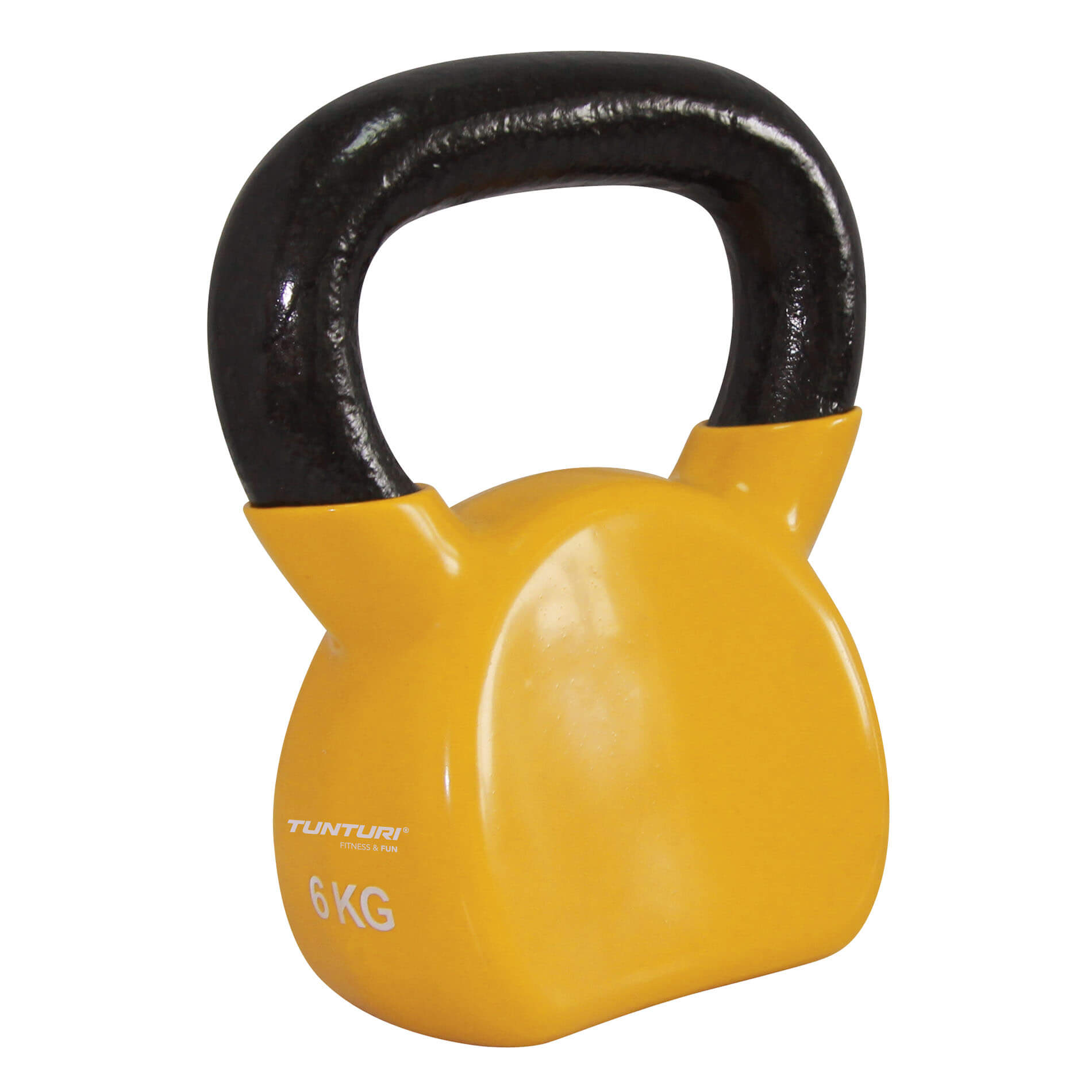Kettlebell vinil Tunturi, 6kg, galben