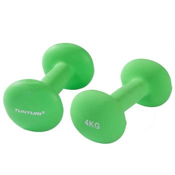 Set gantere neopren Tunturi, 2 x 4kg, verde Set gantere neopren Tunturi, 2 x 4kg, verde