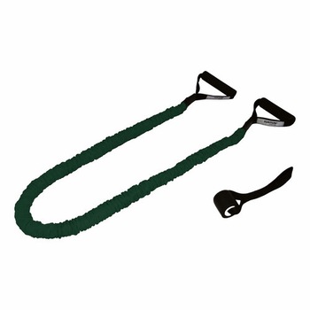 Extensor elastic Tunturi, medium, protectie textila, verde Extensor elastic Tunturi, medium, protectie textila, verde