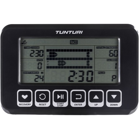 Aparat vaslit Tunturi FitRow70, volanta apa, franare apa, greutate maxima utilizator 150kg