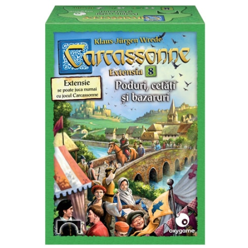 Joc de societate Carcassonne: Poduri cetati si bazaruri (extensia 8)