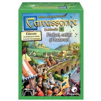 Joc de societate Carcassonne: Poduri cetati si bazaruri (extensia 8) Joc de societate Carcassonne: Poduri cetati si bazaruri (extensia 8)