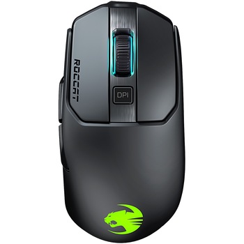 Mouse gaming wireless Roccat Kain 200 AIMO, iluminare RGB, Negru Mouse gaming wireless Roccat Kain 200 AIMO, iluminare RGB, Negru