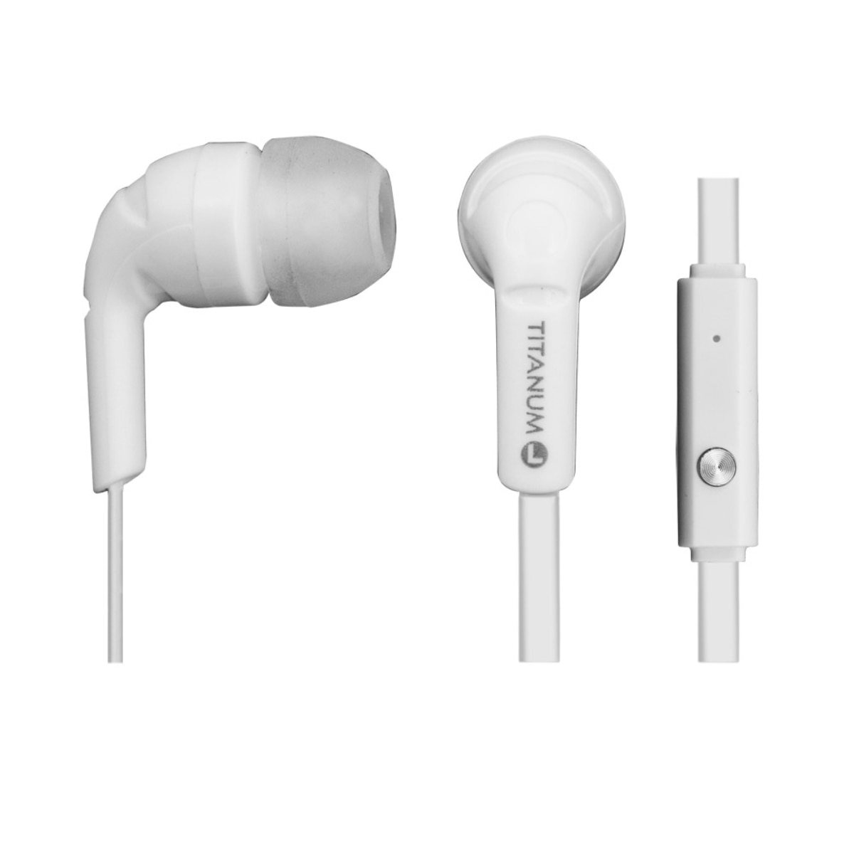 Casti stereo cu microfon Titanum Esperanza albe Alb