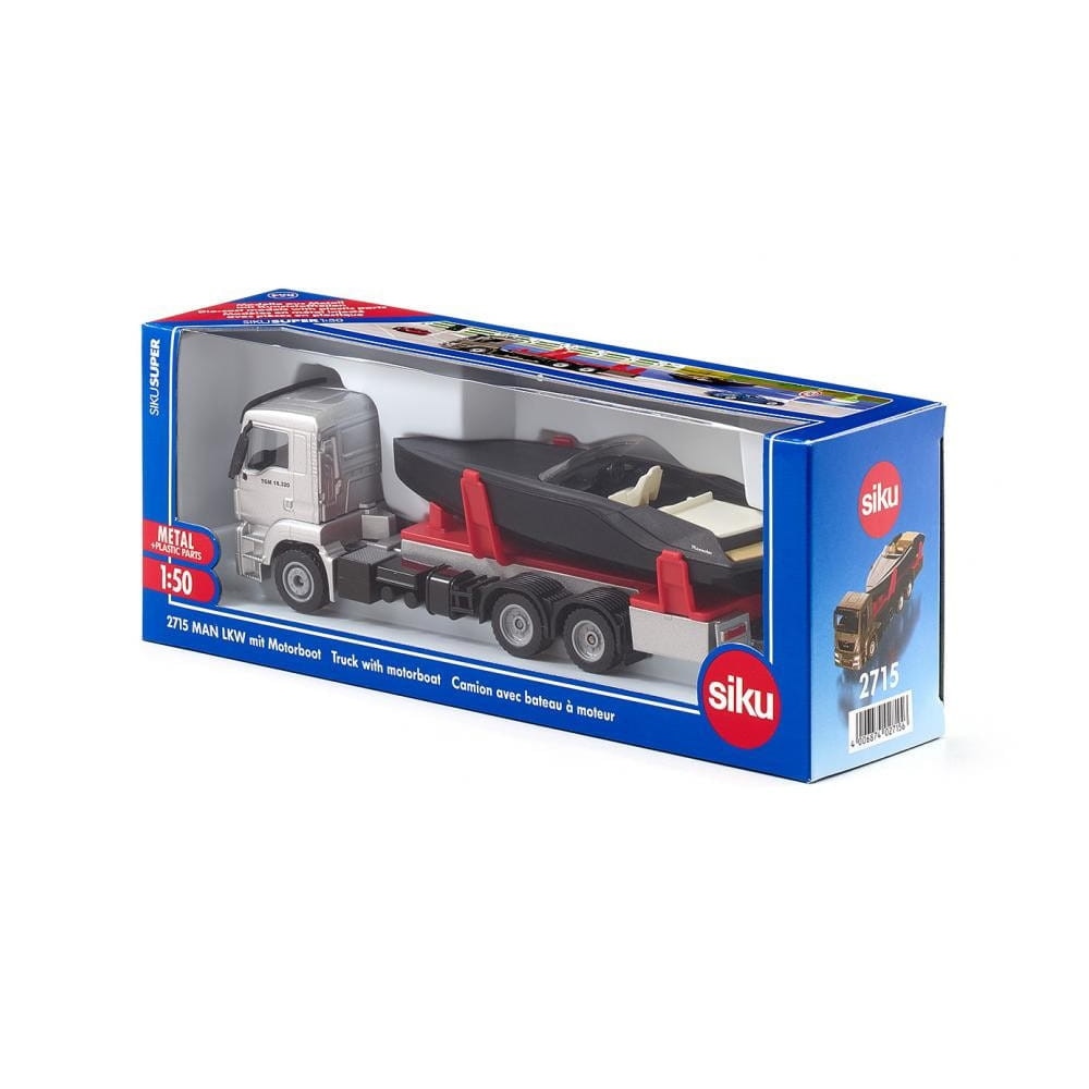 MAN TGS 18.340 cu barca de viteza Siku 1:50