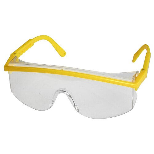 Ochelari de protectie, rama galbena, lentile transparente, PVC, Strend Pro B014