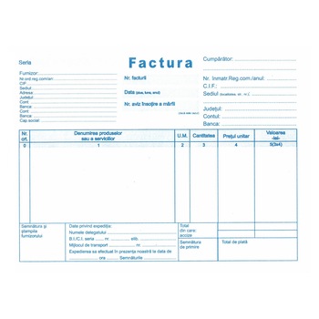 Facturier autocopiativ format A5, 3 exemplare fara tva, Facturi Autocopiative fara TVA, 50 Seturi/Carnet, Facturier Autocopiativ Nepersonalizat Facturier autocopiativ format A5, 3 exemplare fara tva, Facturi Autocopiative fara TVA, 50 Seturi/Carnet, Facturier Autocopiativ Nepersonalizat