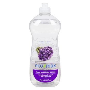 Solutie spalat vase, cu lavanda si aloe vera, Ecomax, 740 ml Solutie spalat vase, cu lavanda si aloe vera, Ecomax, 740 ml