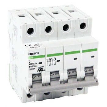 Siguranta automata 3P+N, 50A, curba de declansare C, capacitate de rupere 4,5kA, Noark Siguranta automata 3P+N, 50A, curba de declansare C, capacitate de rupere 4,5kA, Noark