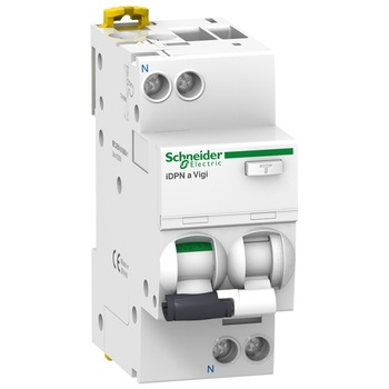 Siguranta automata cu protectie diferentiala 20A P+N, tip AC, 30mA, curba de declansare B, 10kA, Schneider Siguranta automata cu protectie diferentiala 20A P+N, tip AC, 30mA, curba de declansare B, 10kA, Schneider