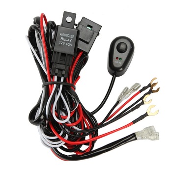 Buton On/Off cu releu si cablaj pentru proiectoare cu led sau led bar auto, motocicleta, Atv - Phuture® Buton On/Off cu releu si cablaj pentru proiectoare cu led sau led bar auto, motocicleta, Atv - Phuture®