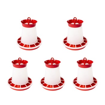 Pachet 5 hranitori 10L din plastic pentru pasari 33cm X 36cm Pachet 5 hranitori 10L din plastic pentru pasari 33cm X 36cm