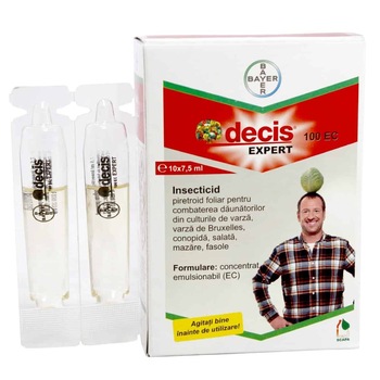 Pachet Insecticid Decis Expert 100 EC, pentru 100l apa 10x2,5ml Pachet Insecticid Decis Expert 100 EC, pentru 100l apa 10x2,5ml