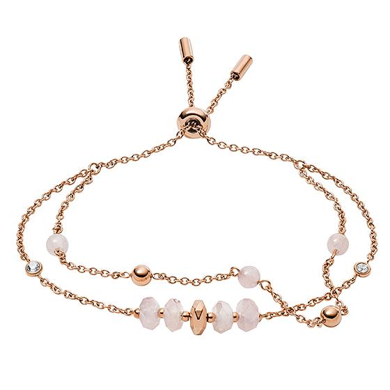 Bratara Fossil Classic JF03147791, Rose gold