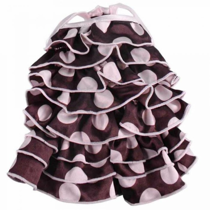 Rochie catei Salsa, Doggydolly, marime 2XL, maro