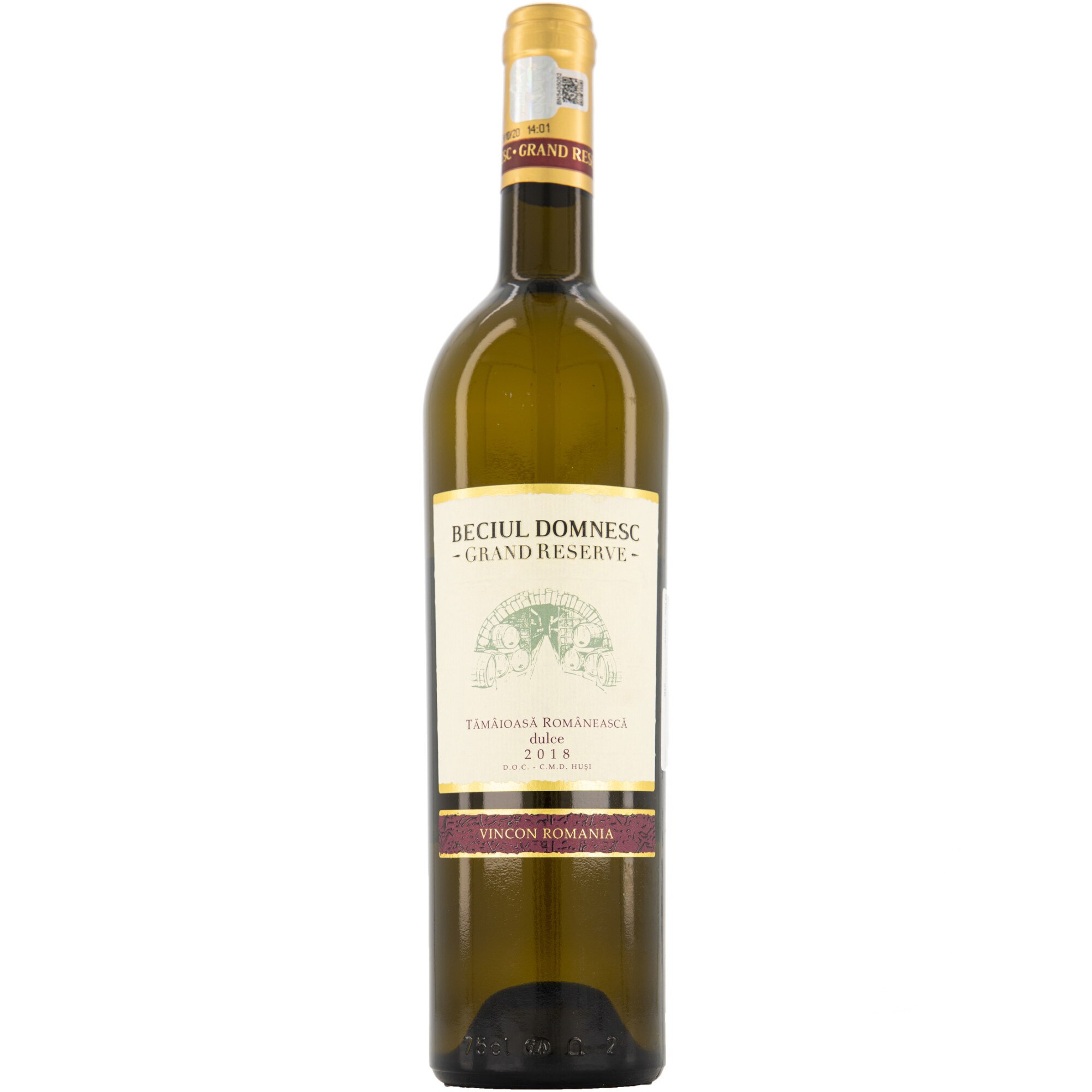 Vin Alb Beciul Domnesc Grand Reserve Tamaioasa Romaneasca, Dulce, 0.75l