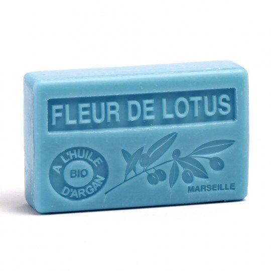 Sapun Natural de Marsilia 100g Ulei de Argan Bio - Floare de Lotus