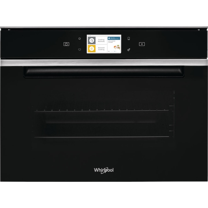 Whirlpool W11I MS180 Kombinált gőzpároló, 34l, Hőlégbefúvás, 6. Érzék funkciók, MySmart kijelző, D energiaosztály, Fekete