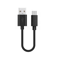 cablu scurt de incarcare rapida si transfer de date evtrend premium micro-usb pentru telefon sau tableta android fast-charge usb micro-usb 5v 2-4a 20cm negru imagen 48_0_
0