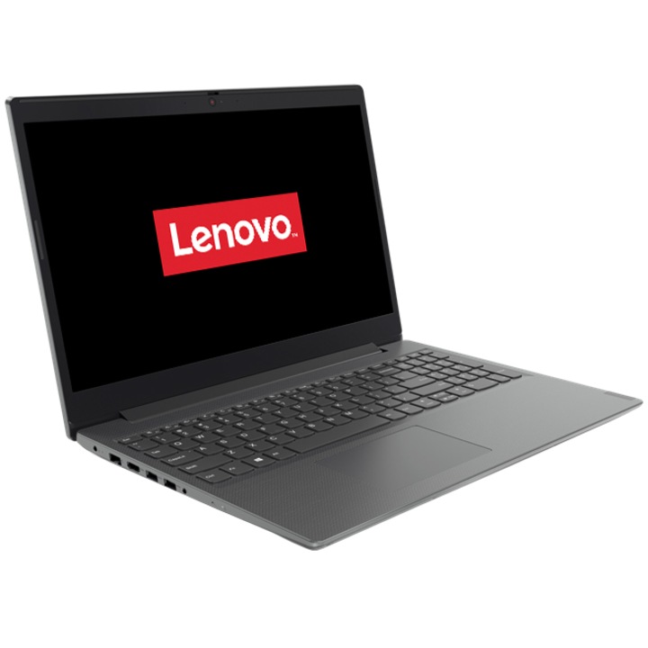 Laptop Lenovo cu procesor AMD Ryzen 5 3500U pana la 3.70 GHz, 15.6", Full HD, 8GB, 256GB SSD, Radeon Vega 8, Free DOS, Iron Grey