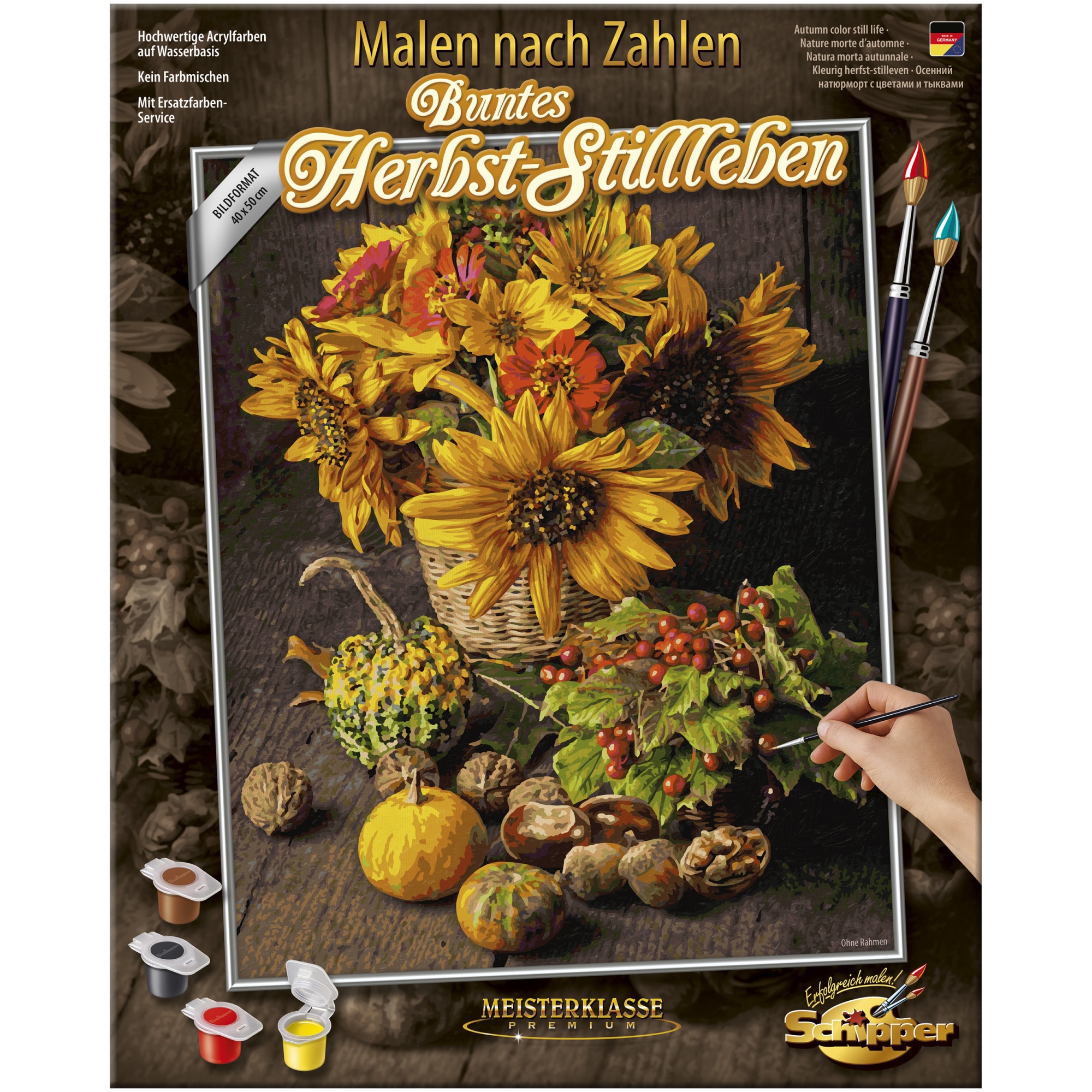 Set pictura pe numere Schipper - Colorful Autumn Still Life, 40x50 cm