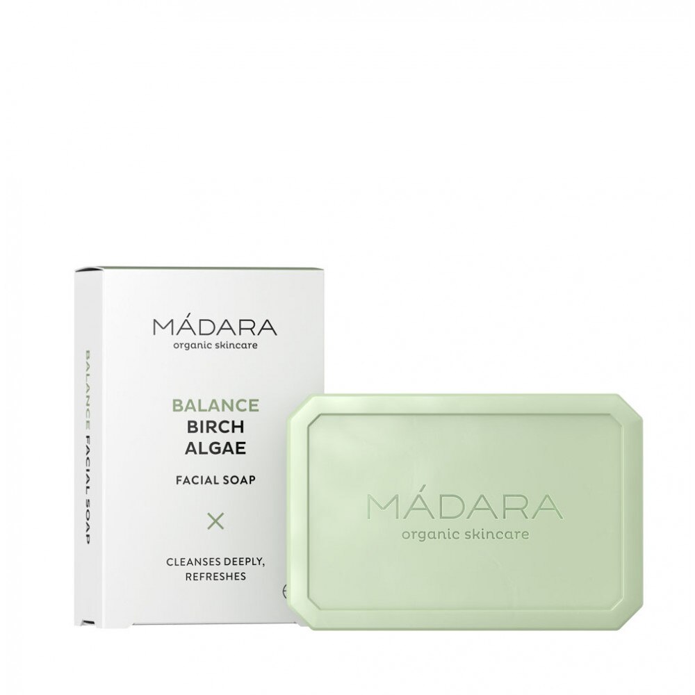 Sapun facial echilibrant cu mesteacan si alge 70 g , Madara