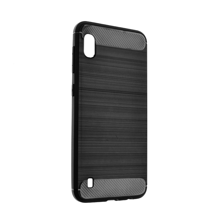 Предпазен гръб Forcell Carbon Case за Samsung Galaxy A20s, Черен