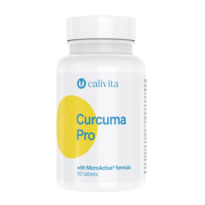 Supliment alimentar pentru articulatii, Curcuma Pro, 60 tablete, CaliVita