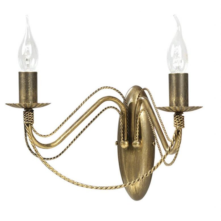 Aplica Emibig, Tori, Metal, Auriu, 2x40W