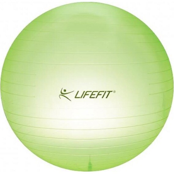 Minge fitness Lifefit, 75cm, verde deschis transparent