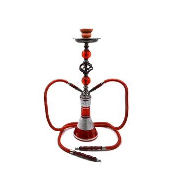 Narghilea Tobi, Maydum, 2 furtunuri, Rosu, 55 cm Narghilea Tobi, Maydum, 2 furtunuri, Rosu, 55 cm