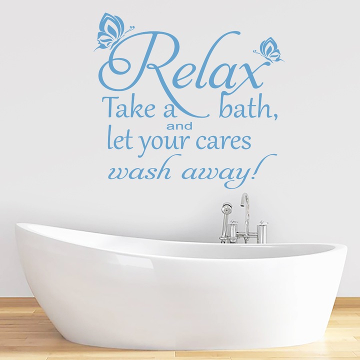 HomeTATTOO - Relax Falmatrica, faltetoválás 110x100cm Jégkék