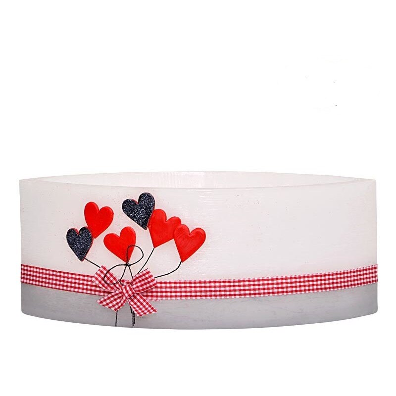 Suport lumanare , tip pastila, alb , Adpal